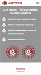 Mobile Screenshot of lubtrans.cz